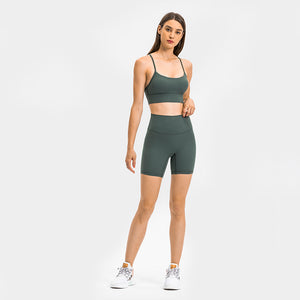 Womens Yoga Shorts Running Shorts High Waist Cool Breathable Training Shorts Ultra Soft seamless Gym Shorts