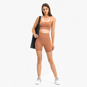 Womens Yoga Shorts Running Shorts High Waist Cool Breathable Training Shorts Ultra Soft seamless Gym Shorts