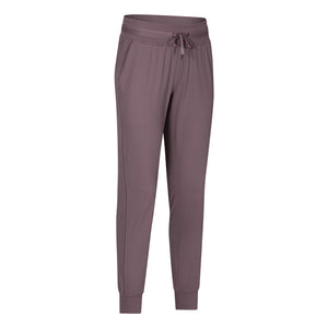 Women Breathable Drawstring Wide Leg Trousers Workout Fitness Slim Fit Side Pockets Sport Pants Jogger Sweatpants