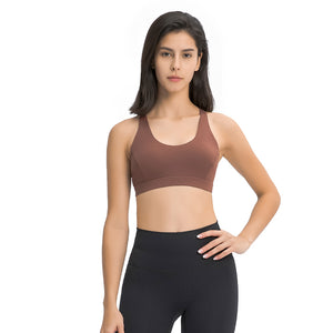 MAYLIFY Ladies Running Gym Yoga Bra Tops Athletic Fitness Push Up Soft Padded Workout Gym Sports Bras