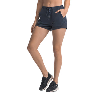 Performance Workout Women's Athletic Running Fitness Blank Plain Gym Shorts Women Active Shorts with Pockets