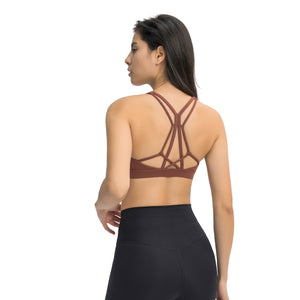 MAYLIFY Ladies Running Gym Yoga Bra Tops Athletic Fitness Push Up Soft Padded Workout Gym Sports Bras