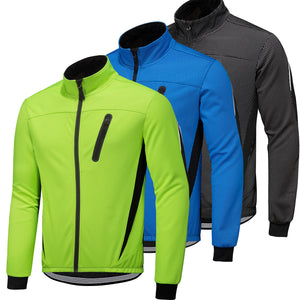 MAYLIFY Cycling Jacket Mens Waterproof Windproof Softshell Winter Thermal Breathable Bike Outerwear