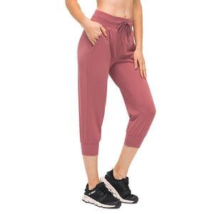 Women's Joggers Pants Drawstring Waist Sweatpants Workout Yoga Lounge Pants with Pockets for Running Jogging Fitness