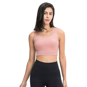 MAYLIFY Sports Bras for Women Seamless Comfortable Yoga Bra with Removable Pads