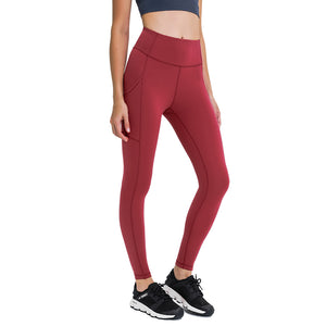 Yoga Pants with Pockets Tummy Control Workout Running Leggings with Pockets for Women