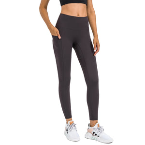 Yoga Pants with Pockets, Tummy Control, Workout Running Leggings with Pockets for Women