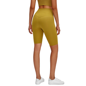 MAYLIFY High Waist Crotchless Yoga Sport Shorts Women Running Workout Fitness Sport Gym Clothing