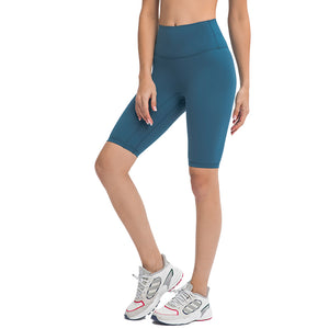 MAYLIFY High Waist Yoga Shorts for Women's Tummy Control Fitness Athletic Workout Running Shorts