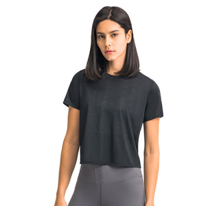 Workout Running Tshirts for Women - Fitness Athletic Yoga Tops Exercise Gym Shirts