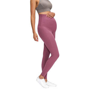 Fashion Maternity Leggings,High Waisted Leggings for Women, Full Ankle Length Cotton Solid Pregnancy Yoga Workout pants