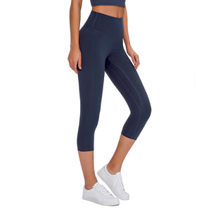 Thick High Waist Yoga Pants with Pockets Tummy Control Workout Running Yoga Leggings for Women