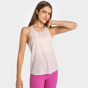 MAYLIFY Women's 2 in 1 Yoga Workout Mesh Shirts Activewear Racerback Sports Tank Tops