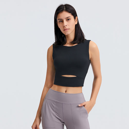 Women Padded Sports Bra - Seamless Comfort Bra Longline Crop Top for Fitness Workout Running Yoga Tank Tops