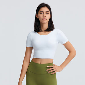 MAYLIFY Women's Workout Running T-Shirt Activewear Yoga Gym Short Sleeve Tops Sports Shirts