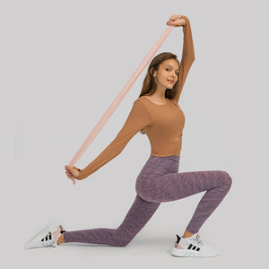 MAYLIFY Long Sleeve Crop Tops for Women Workout Seamless padded Crop T Shirt Top
