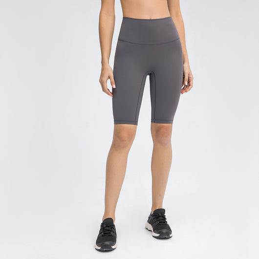 MAYLIFY High Waist Yoga Shorts for Women's Tummy Control Fitness Athletic Workout Running Shorts