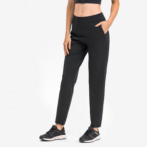 Women's Track Pants Athletic Running Sweatpants with Zipper Pockets Sports Jogging Sweat Pants Straight Leg