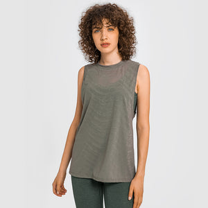 Workout Tank Tops for Women - Athletic Yoga Tops,  Running Tank Top，loose sleeveless vest