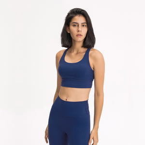 MAYLIFY Strappy Sports Bra for Women Sexy cross for Yoga Running Athletic Gym Workout Fitness