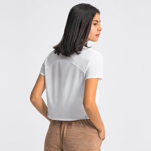 Workout Running Tshirts for Women - Fitness Athletic Yoga Tops Exercise Gym Shirts