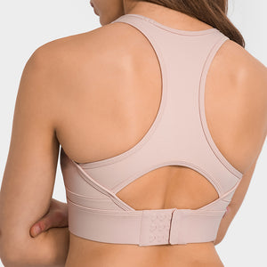 MAYLIFY Racerback Sports Bra for Women- Padded Seamless Activewear Bras for Yoga Gym Workout Fitness