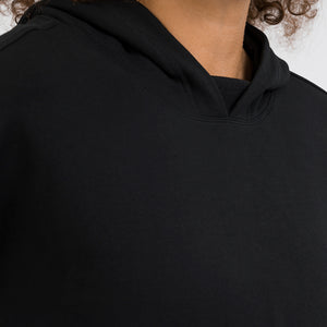 Ladies Oversized Pullover Plain Cottony-Soft Handfeel Hoodie Sweatshirt Top Jumper
