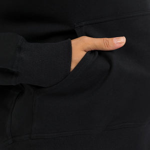 Ladies Oversized Pullover Plain Cottony-Soft Handfeel Hoodie Sweatshirt Top Jumper