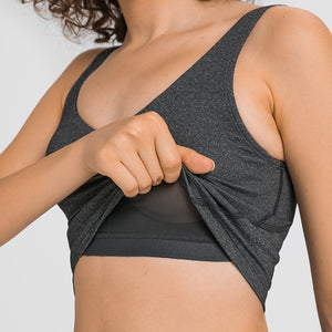 Shockproof Sports Bra Running Workout Gym Top Bra Short anti-shock yoga bra tank top