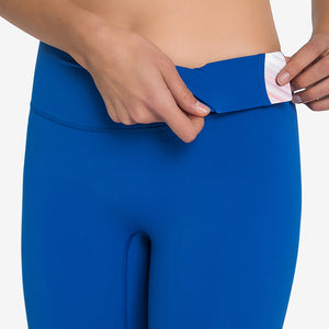 MAYLIFY Breathable Women High Elastic Yoga Pants Tights Quick Dry Sports Solid Color Leggings with Pocket