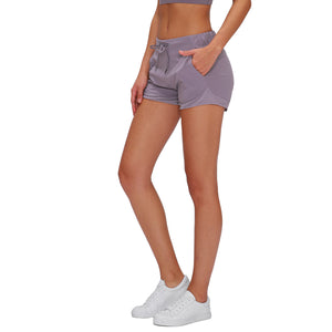 Performance Workout Women's Athletic Running Fitness Blank Plain Gym Shorts Women Active Shorts with Pockets