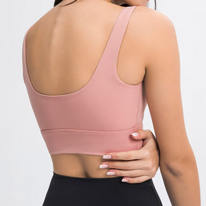 MAYLIFY Sports Bras for Women Seamless Comfortable Yoga Bra with Removable Pads