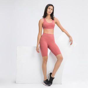MAYLIFY High Waist Yoga Shorts for Women's Tummy Control Fitness Athletic Workout Running Shorts
