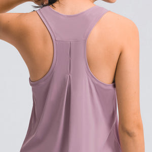 MAYLIFY Women's Workout Tank Top Racerback Lightweight Athletic Muscle Shirts Loose Fit Sport Gym Yoga Top
