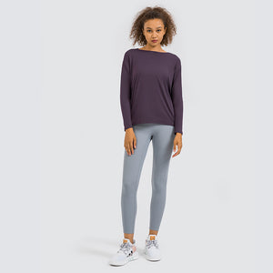 MAYLIFY Long Sleeve Workout Shirts for Women Athletic Tops Running Yoga Shirts