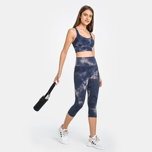 MAYLIFY Strappy Sports Bras-Criss Cross Back Workout Padded Wireless Yoga Bra