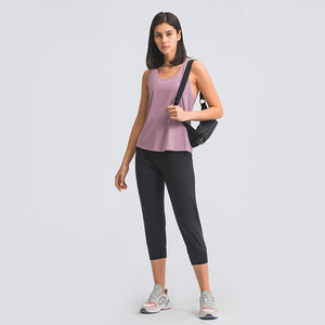 MAYLIFY Women's Workout Tank Top Racerback Lightweight Athletic Muscle Shirts Loose Fit Sport Gym Yoga Top