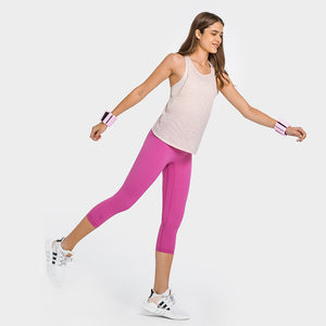 MAYLIFY Women's 2 in 1 Yoga Workout Mesh Shirts Activewear Racerback Sports Tank Tops