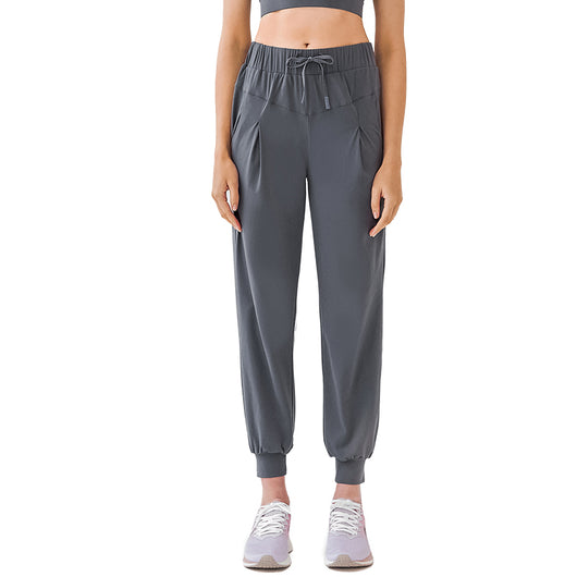 YOGA Women's Stretch Drawstring Sweatpants Joggers Trousers Casual Travel Pants with Pockets