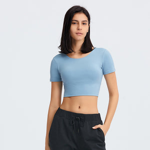 MAYLIFY Women's Workout Running T-Shirt Activewear Yoga Gym Short Sleeve Tops Sports Shirts