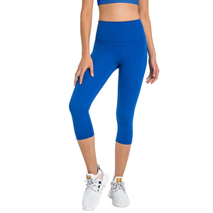 MAYLIFY Breathable Women High Elastic Yoga Pants Tights Quick Dry Sports Solid Color Leggings with Pocket