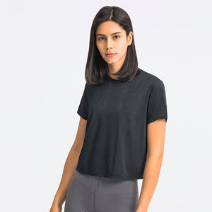 Workout Running Tshirts for Women - Fitness Athletic Yoga Tops Exercise Gym Shirts
