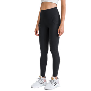 Women's High Waisted Sculpt Sports Leggings Yoga Pants Gym  Workout  Running Tights Leggings with Pockets