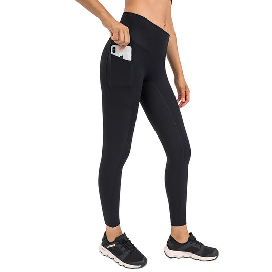 Yoga Pants with Pockets, Tummy Control, Workout Running Leggings with Pockets for Women