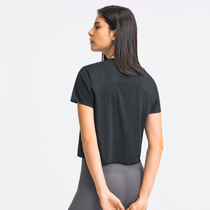 Workout Running Tshirts for Women - Fitness Athletic Yoga Tops Exercise Gym Shirts