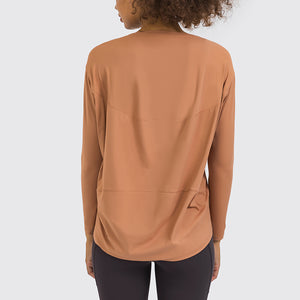 MAYLIFY Long Sleeve Workout Shirts for Women Athletic Tops Running Yoga Shirts