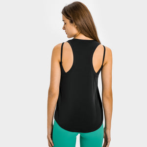 MAYLIFY Workout Tank Tops for Women - Sport Yoga Tops Loose Fit, Racerback Muscle Vest Shirt