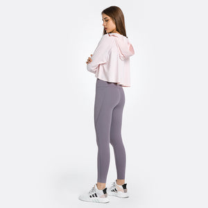 Womens Full Zip Hoodie Running Jacket long sleeve Workout Sports Shirts Yoga Training Tops  Sun Protection with Thumb Holes