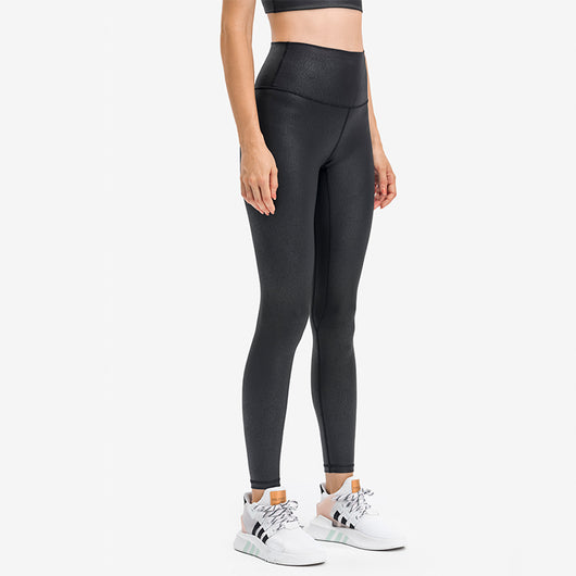 MAYLIFY Women's Fashion Coated Faux Leather Legging High Waist Pants Workout Tights