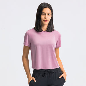 Workout Running Tshirts for Women - Fitness Athletic Yoga Tops Exercise Gym Shirts